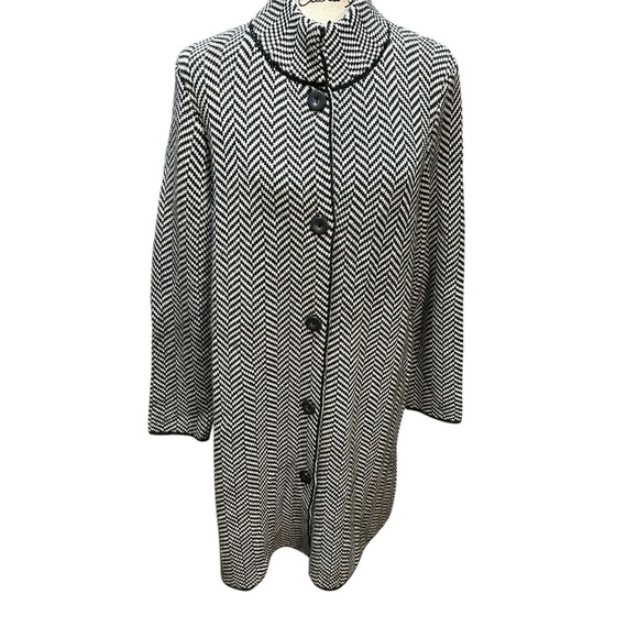 GIO & GIO Made in Italy Wool Blend Sweater Coat Women’s XL - Picture 1 of 11